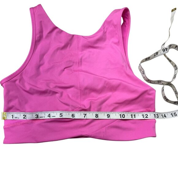 Lululemon Final Mile Crop Tank Top Barbie Pink Athletic Gym Yoga Athletic Size 4 - Picture 4 of 7